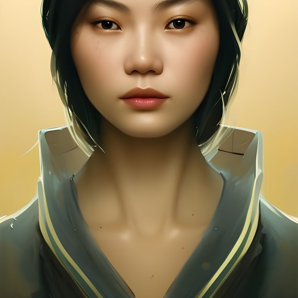 Detailed Portrait of a Chinese Woman