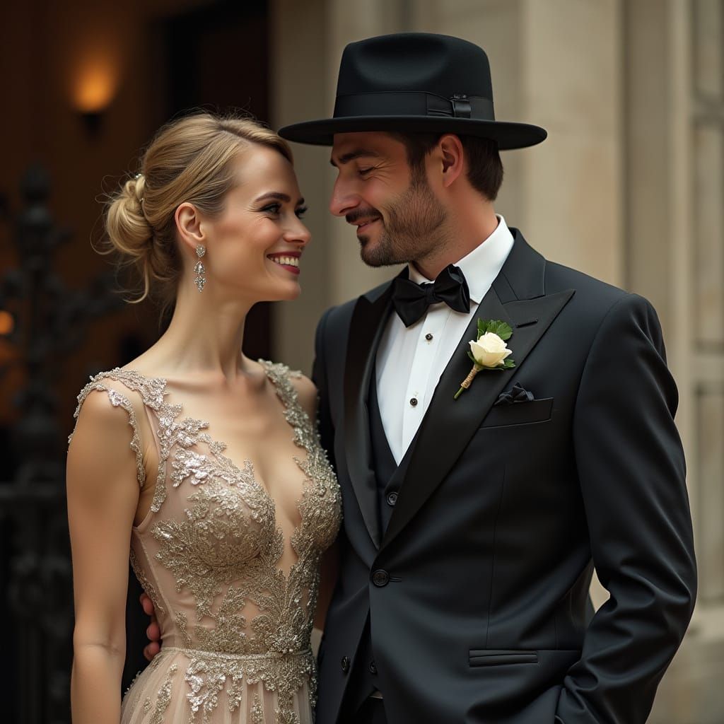 Sharp Dressed Man Portrait in Classic Style