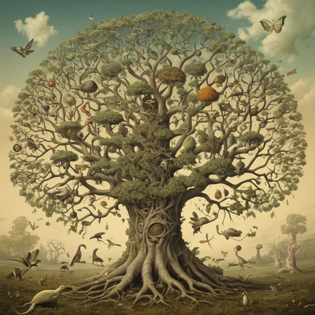 Surreal Tree of Unknown Species