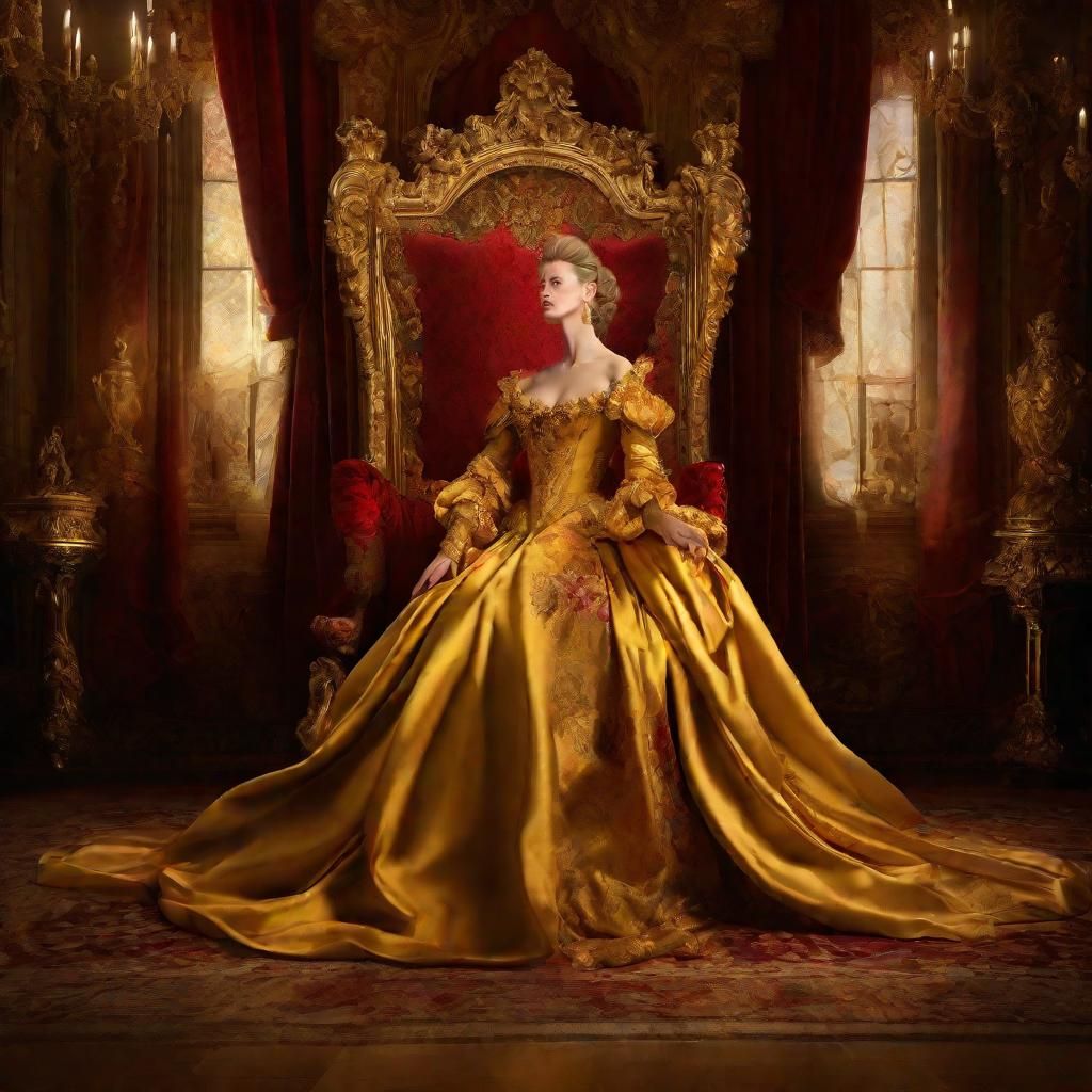 Countess Brigida Spinola Doria in Baroque-Romantic Style