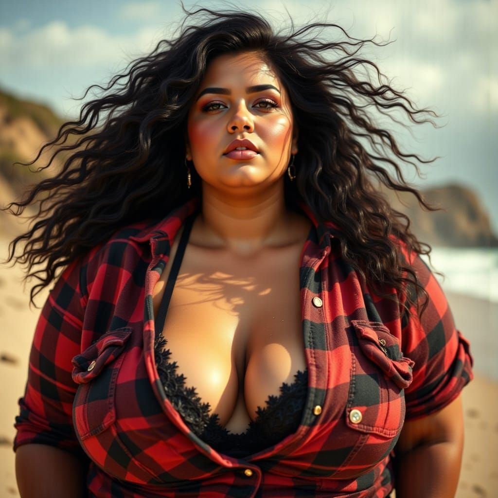 Bodacious Beauty in Hyper-Realistic Portrait