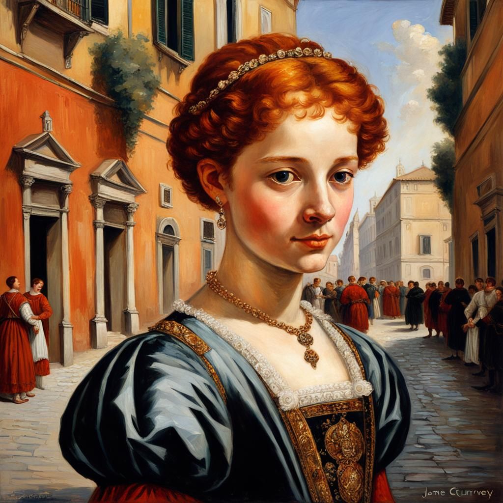 Young Catherine de Medici in Renaissance Rome