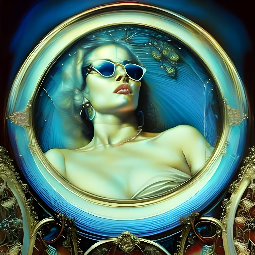 Steampunk Girl Portrait in Graffiti Art Style