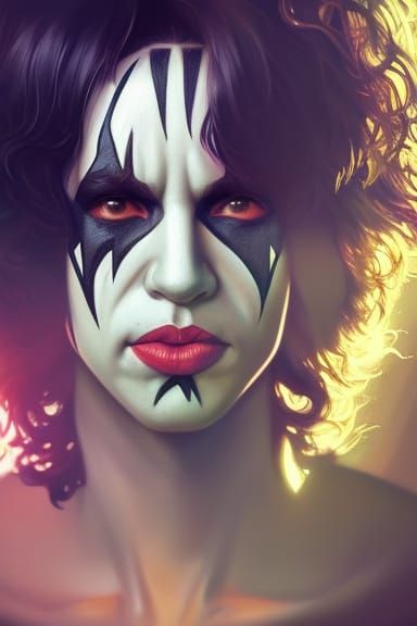 Kiss Band Portrait in Artgerm Style