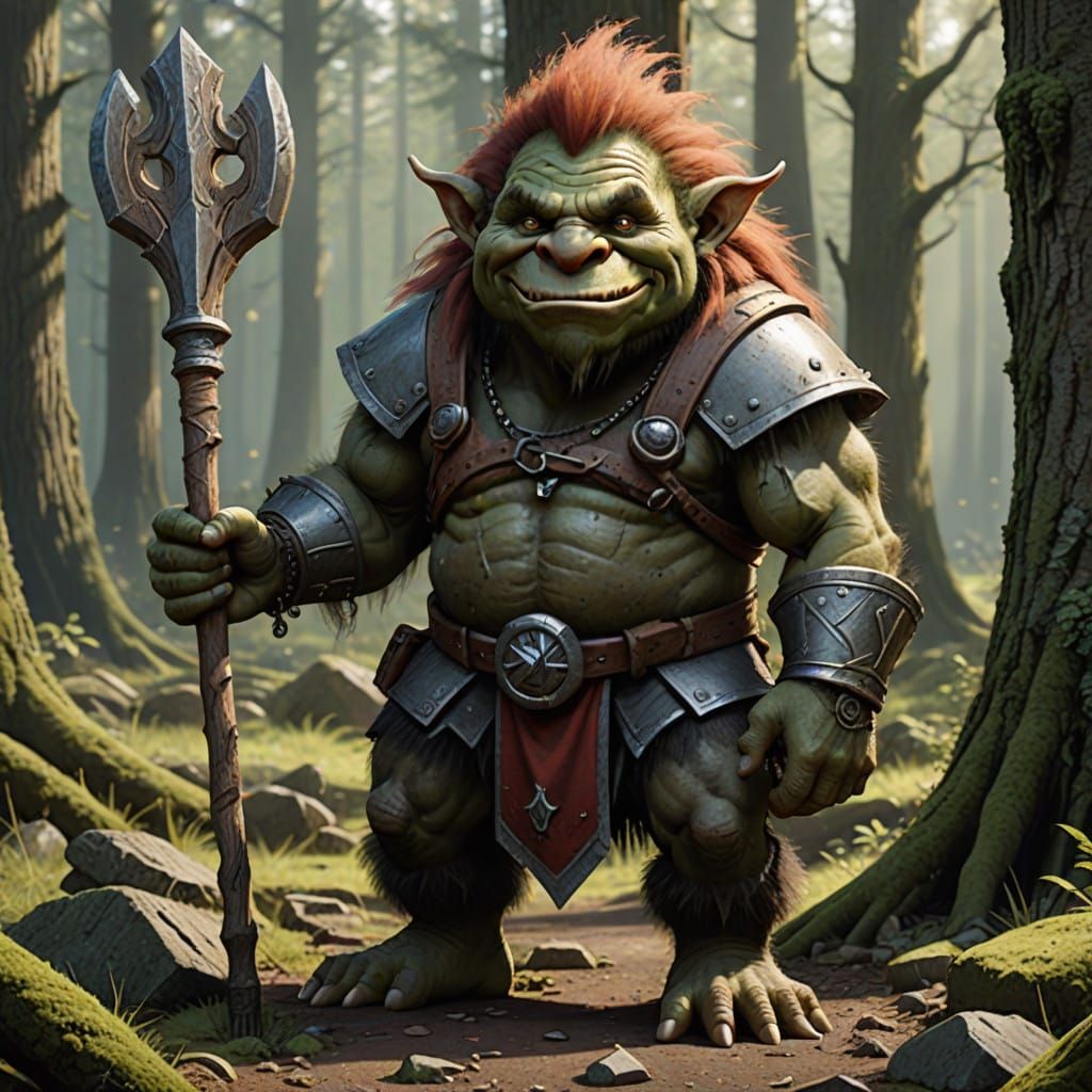 Troll in Woodland Splendor