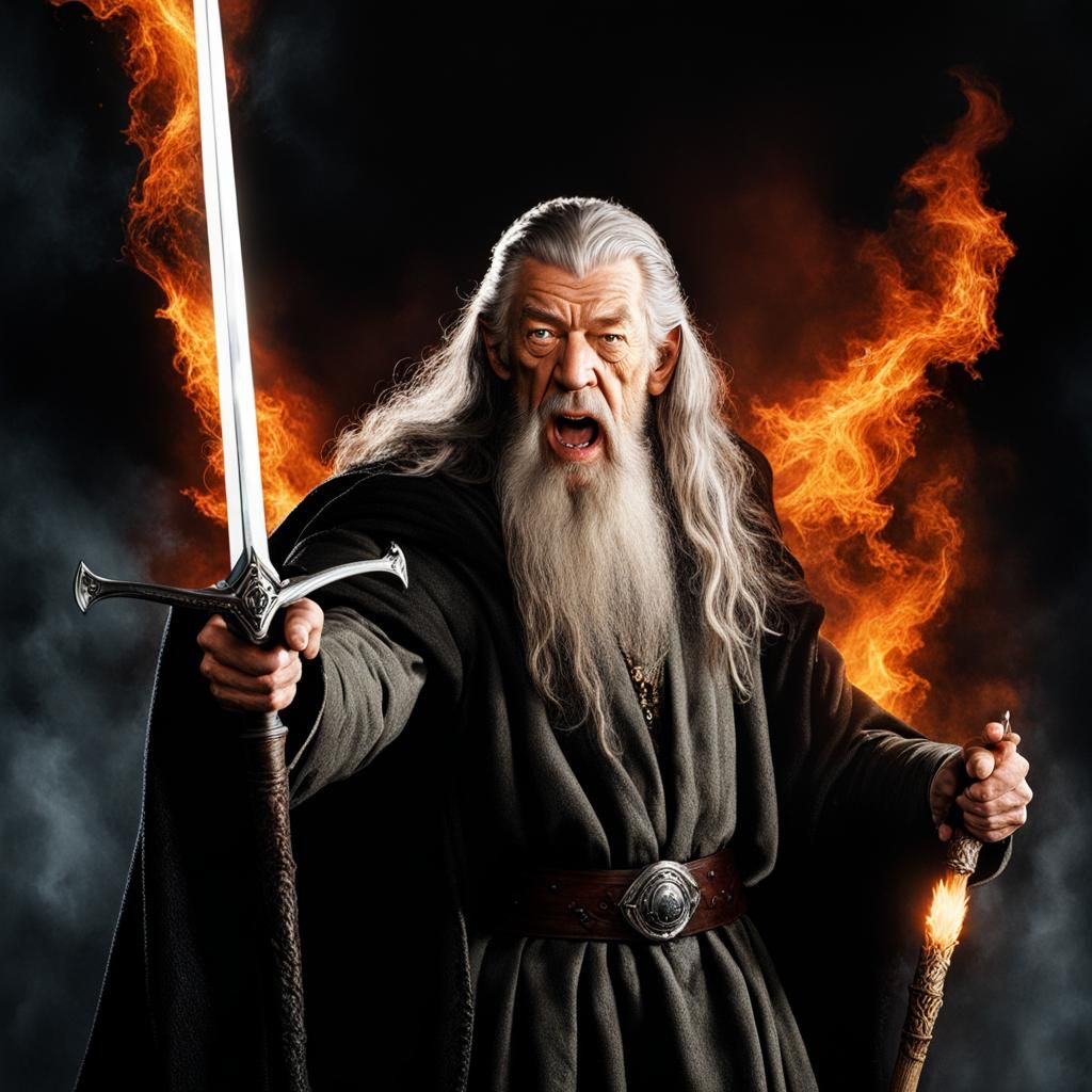 Gandalf on the Bridge of Khazad-dûm