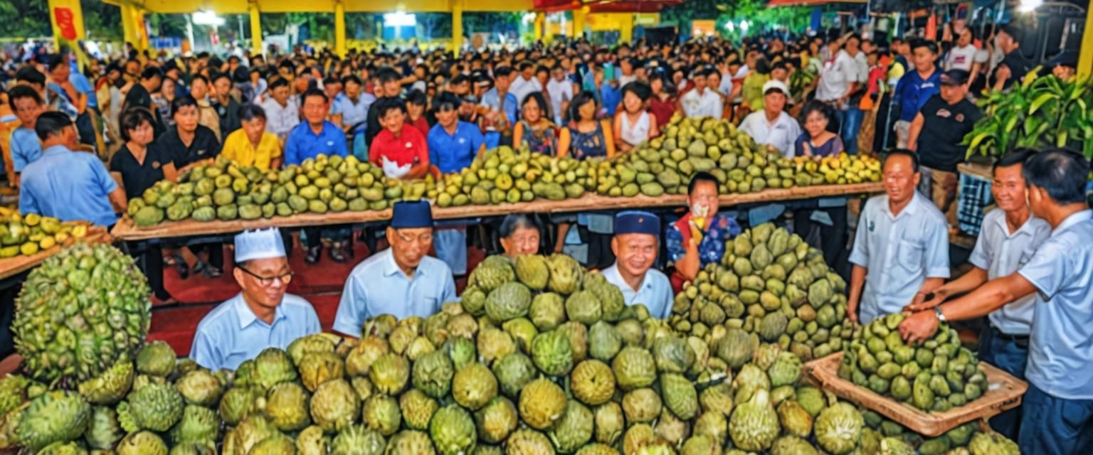 Hyperrealistic Durian Feast at Penang Party