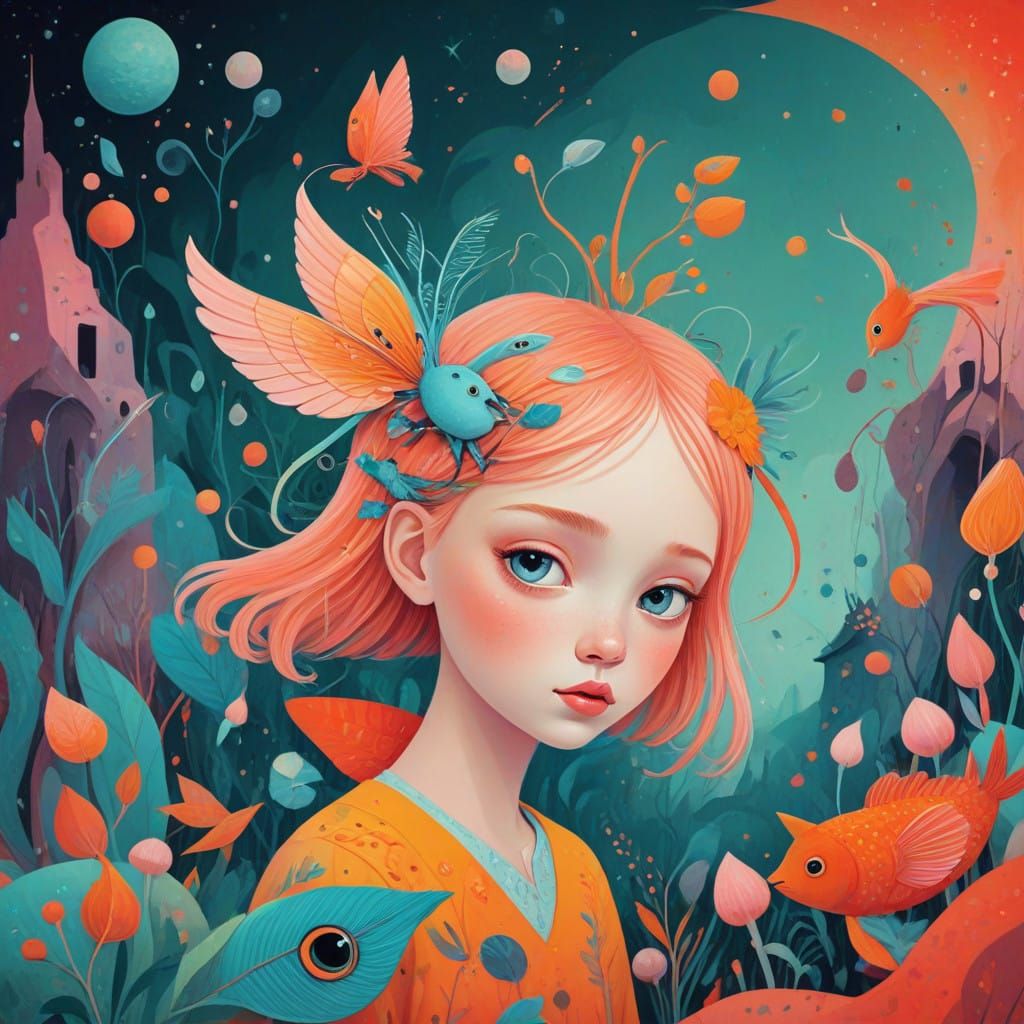 Whimsical Dreamscapes with Fantastical Creatures