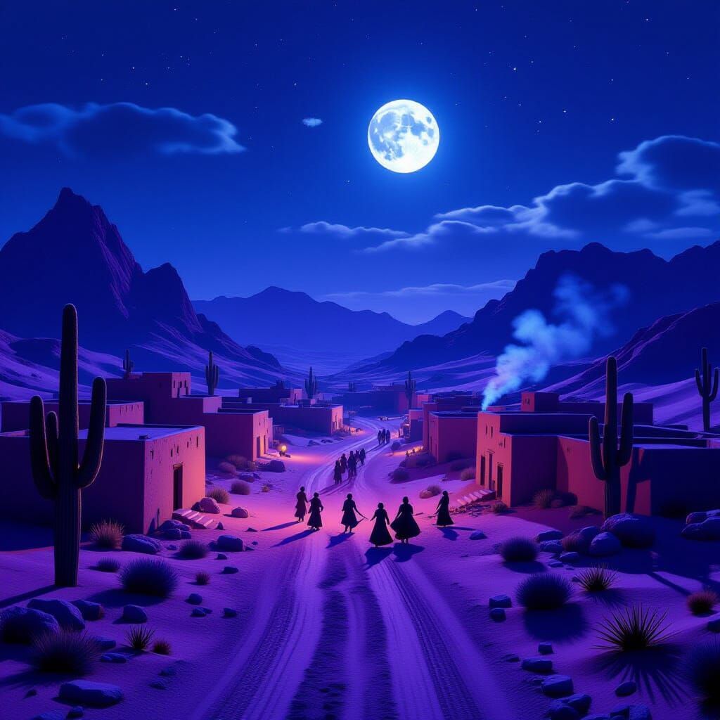 Desert Village Celebrates Day of the Dead in 3D