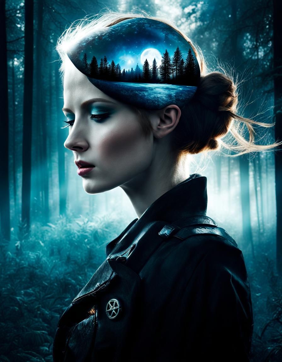 Anarchist Maiden's Dream: Double Exposure Art