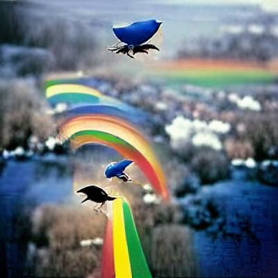 Bluebirds Fly Over the Rainbow