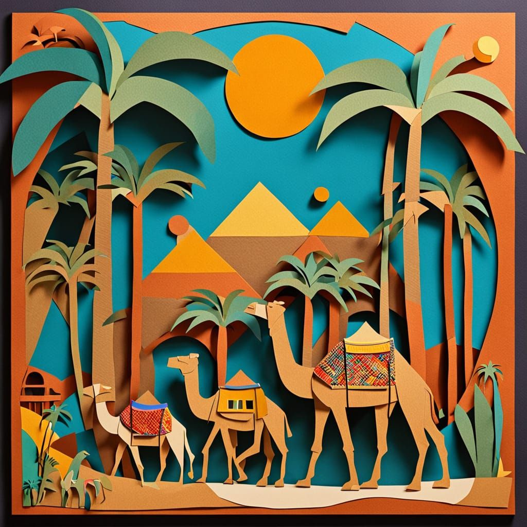 Paper Play: Camel Caravan