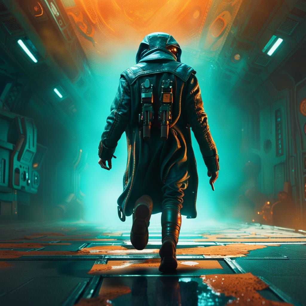 Alien Fugitive in Space Western Style