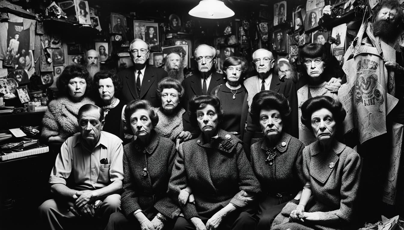 Fan Club in Gritty Black and White Photography Style