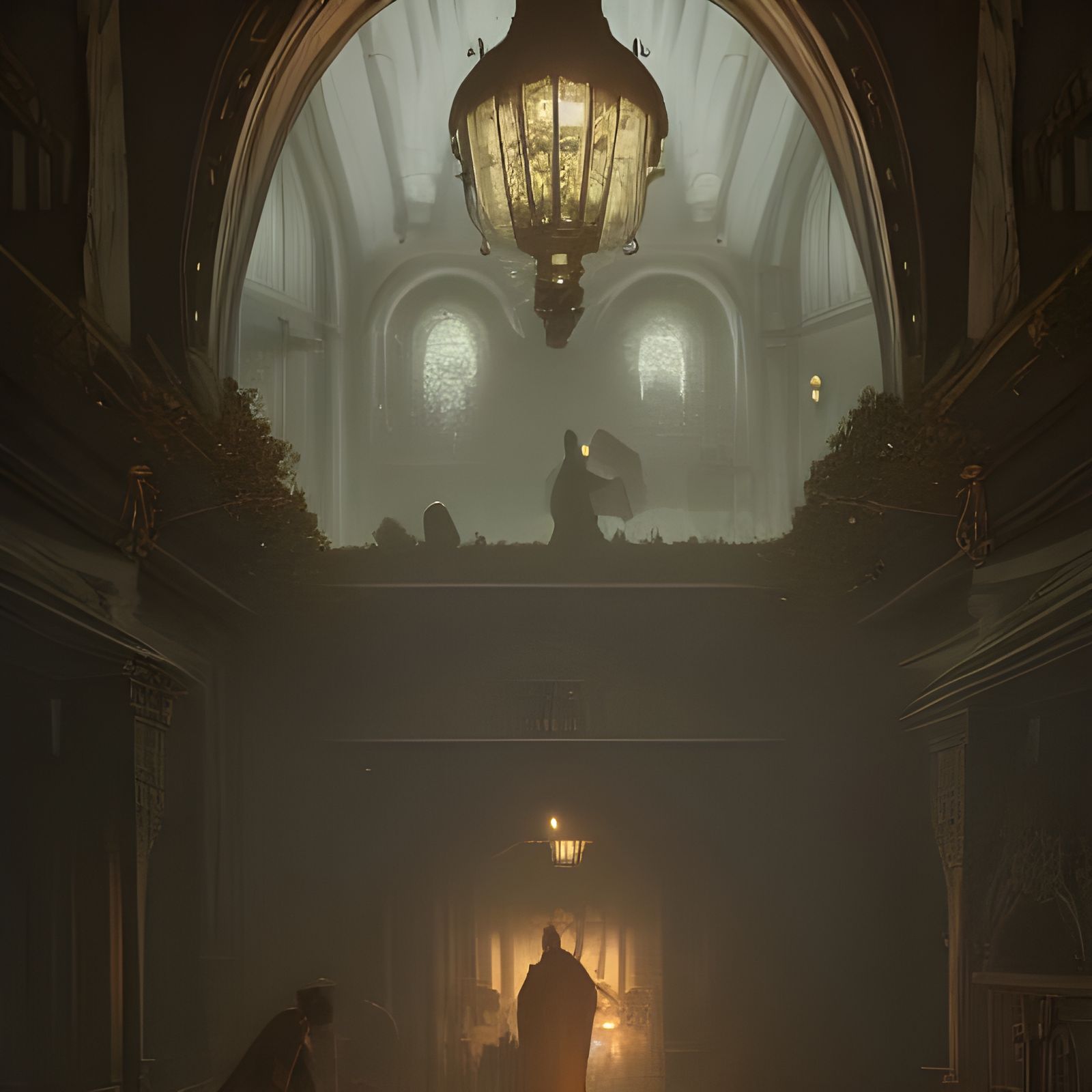 Dark Fantasy Inn Concept Art in 8K Resolution