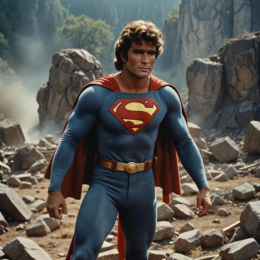 Cinematic Superman Film Still: Live-Action Portrayal