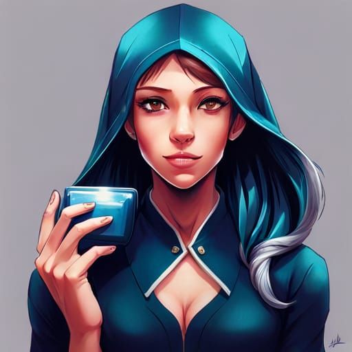 Anime Chimpanzee Girl Portrait Artgerm Style