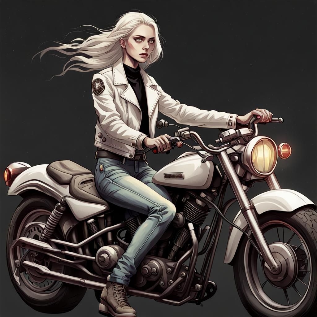 Pale Rider: Young Female Horseman of Death