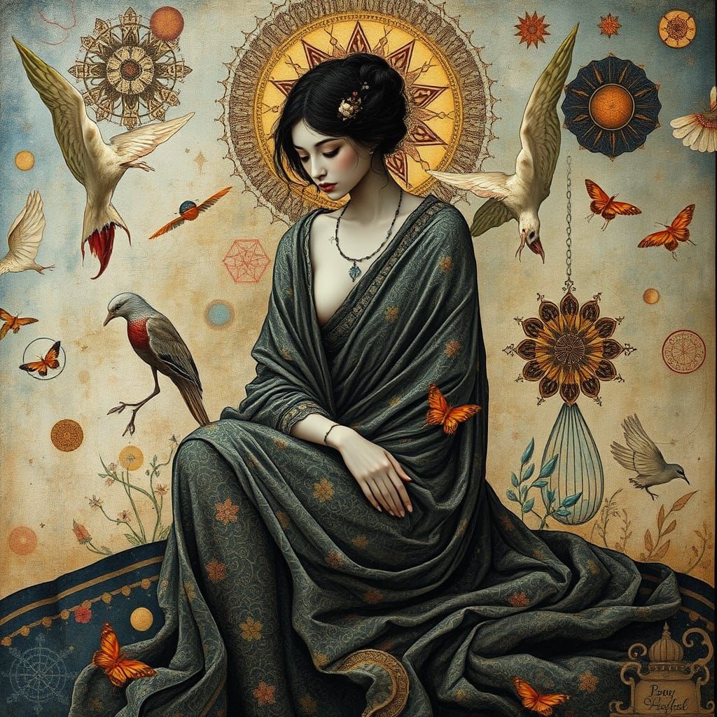 Ethereal Figure in Liminal World