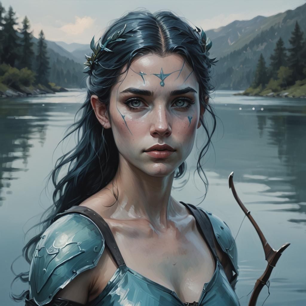 Siren Archer Portrait in Oil Paint