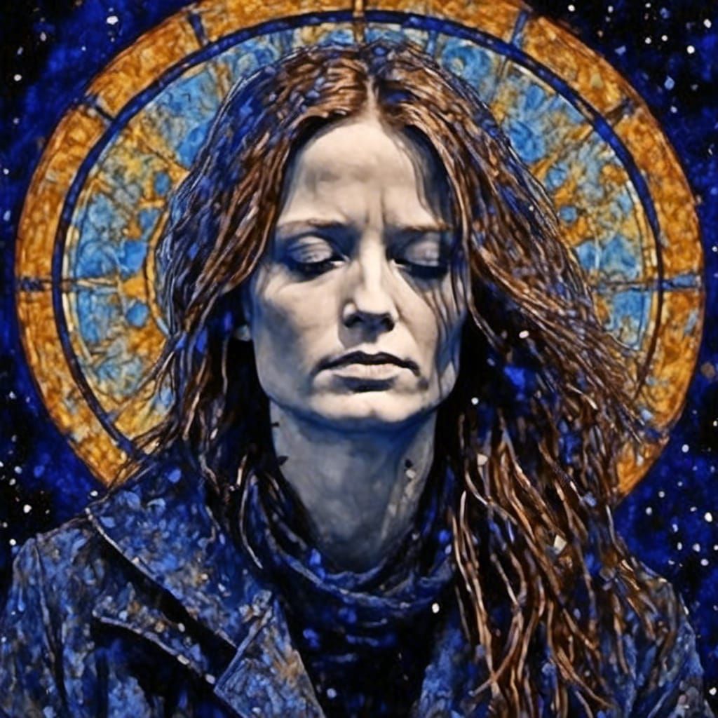 Psychedelic Doctor Who in Expressionist Impasto Style