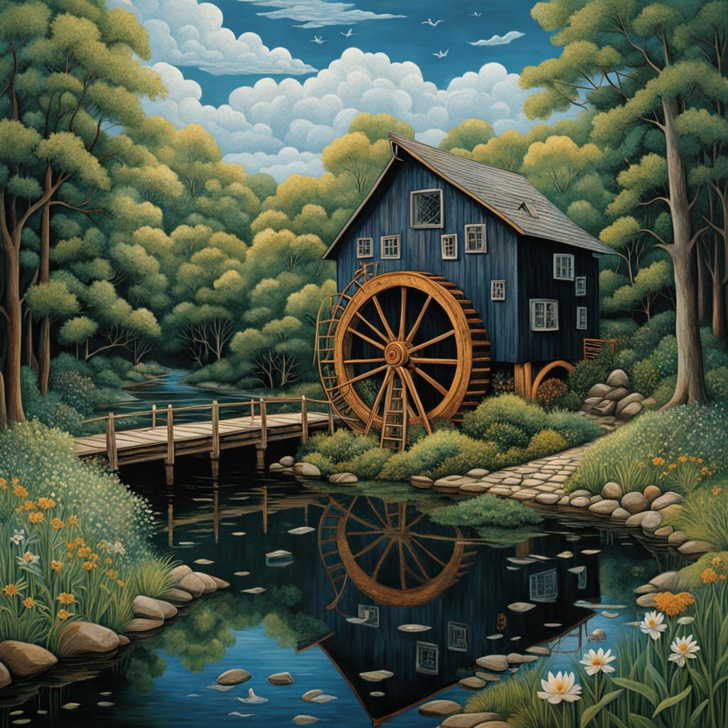 Ethereal Cosmic Collage in Vibrant Digital Art