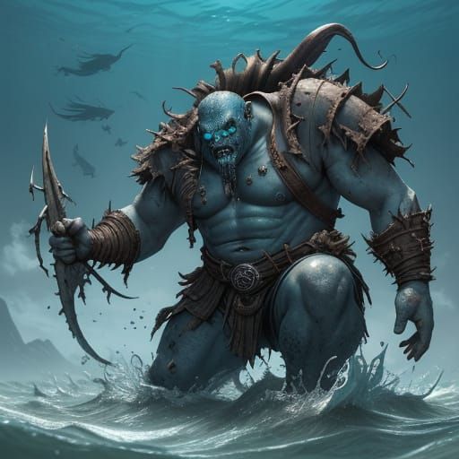 Amphibious Pirate Spawn: Digital Rendering