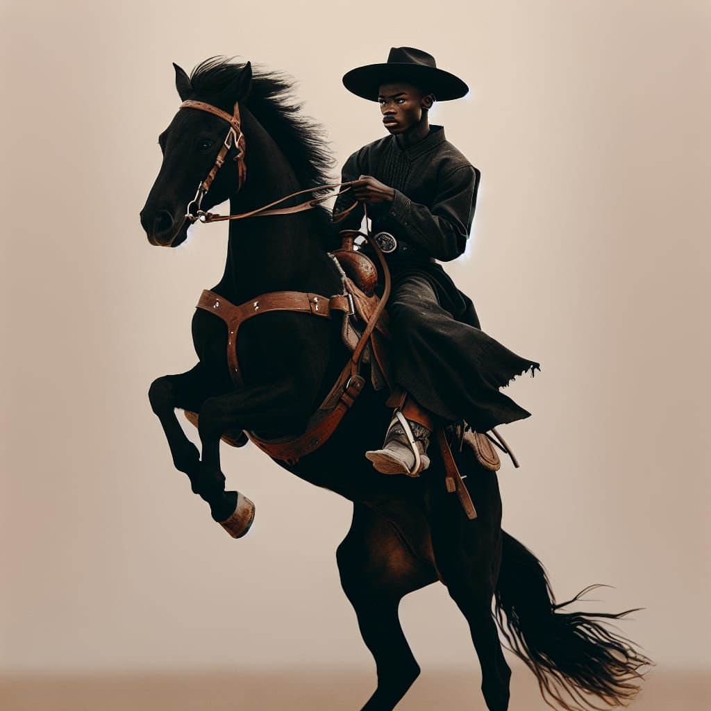 Captivating Cowboy Trick Riding in the Wild West