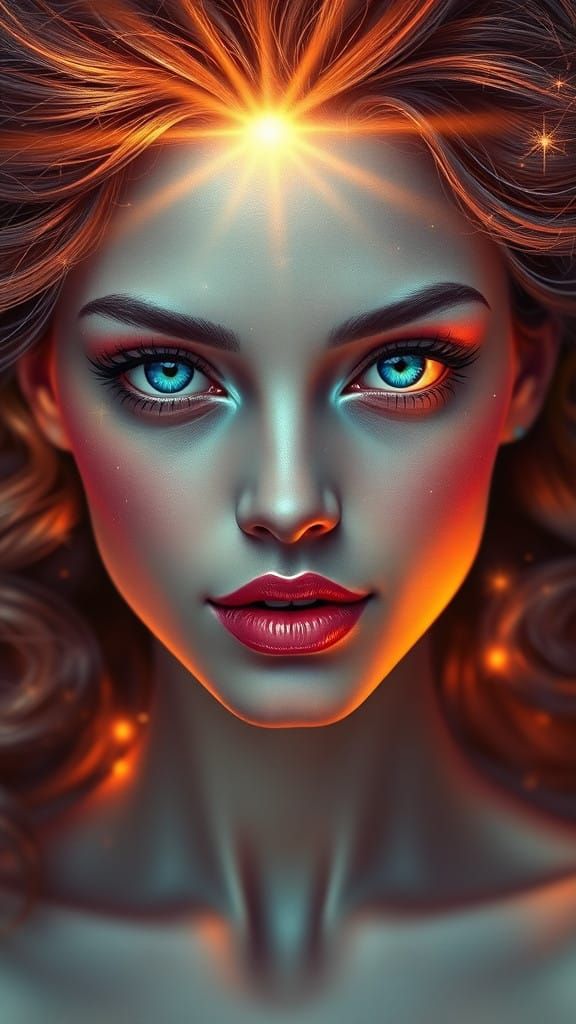 Ethereal Goddess in Hyper-Realistic Style