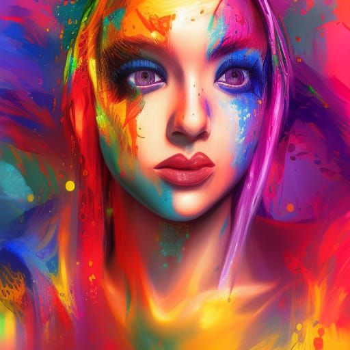 Hyperrealistic Dollar in Splash Art Style