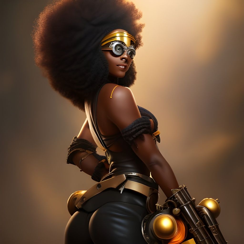 Steampunk Engineer Portrait in 8K Resolution