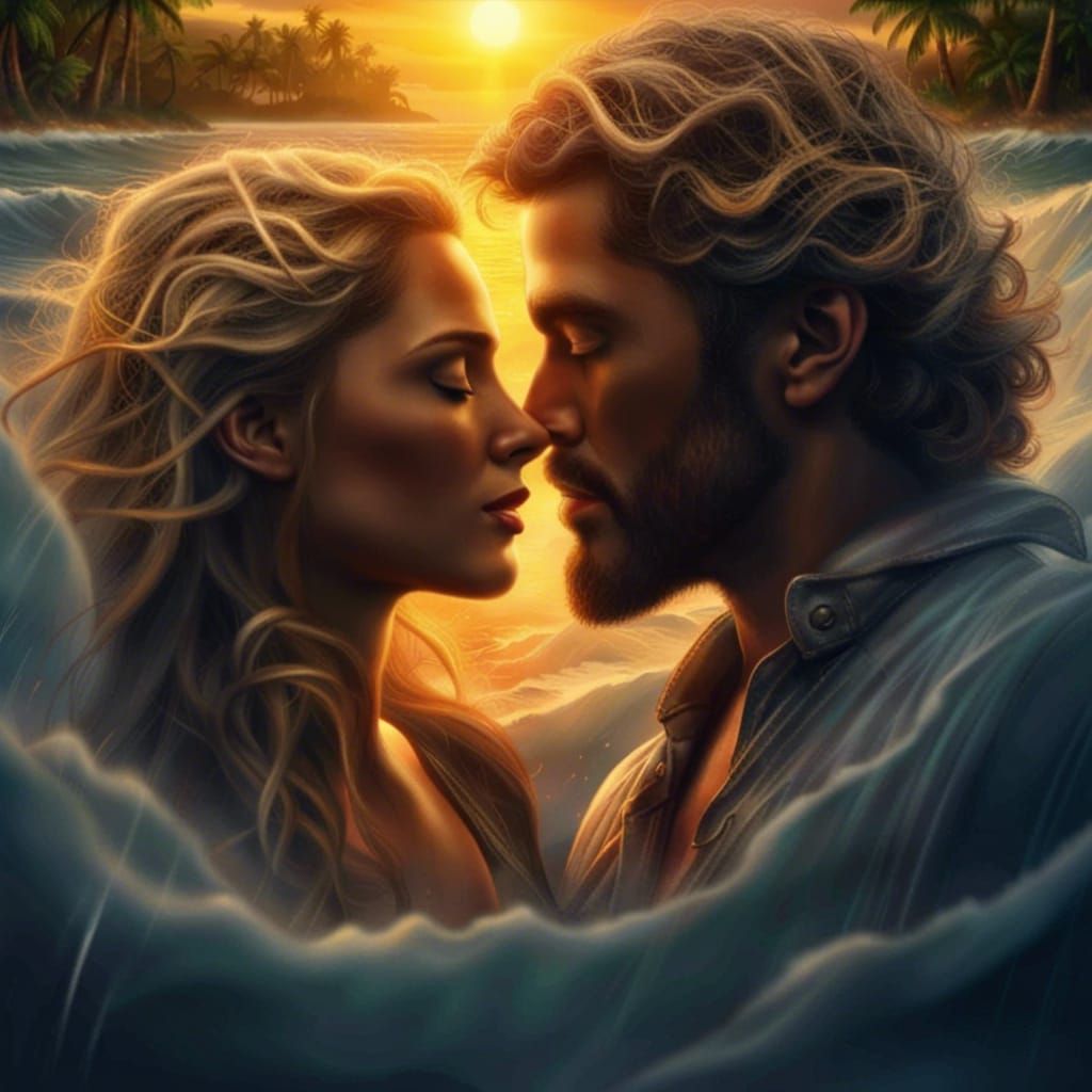 Couples in Paradise: A Digital Matte Painting