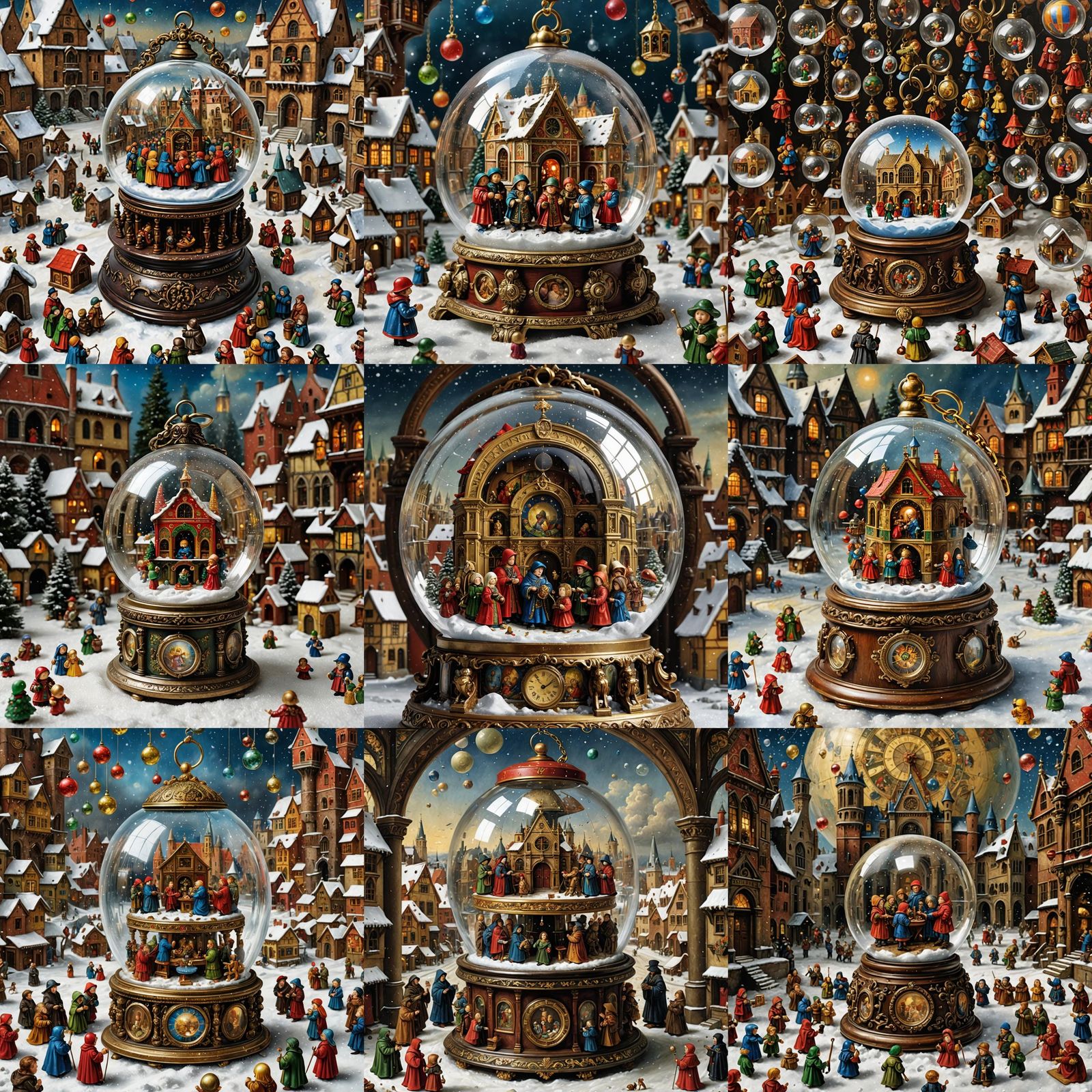 Toy Time Machine: Renaissance-Style Oil Painting