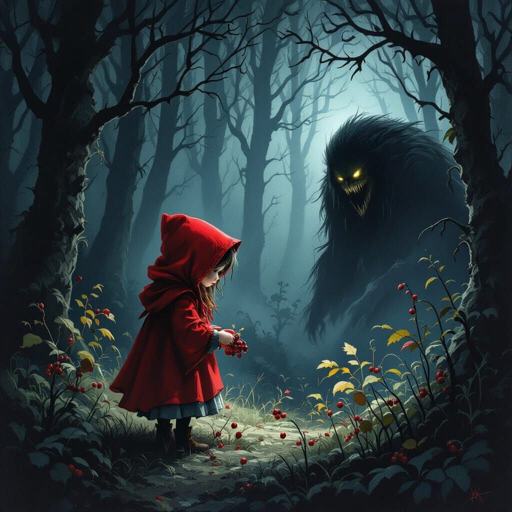 Little Red Riding Hood and Forest Monster