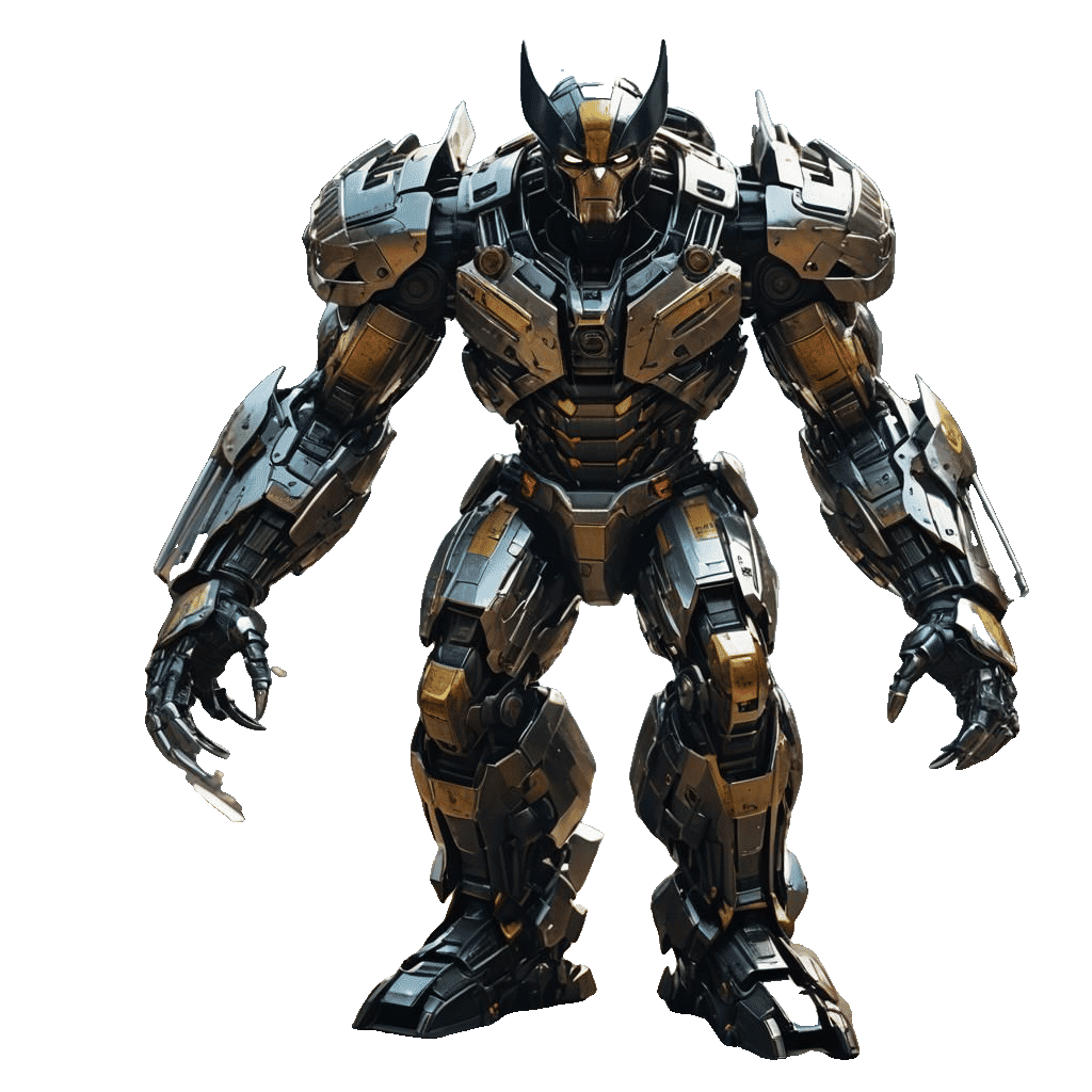 Futuristic Sci-Fi Wolverine Robot in 8K