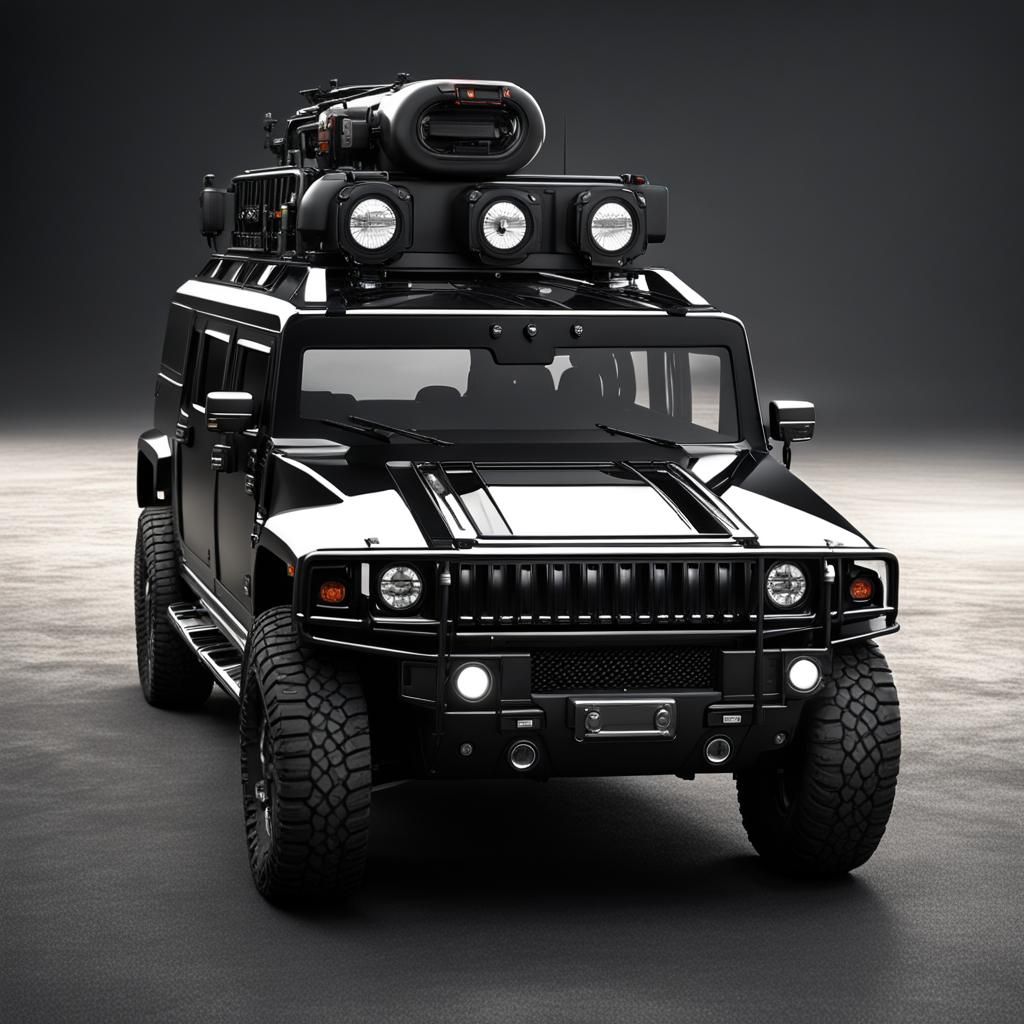 Apocalyptic Hummer EV in Hyperrealistic 3D Render