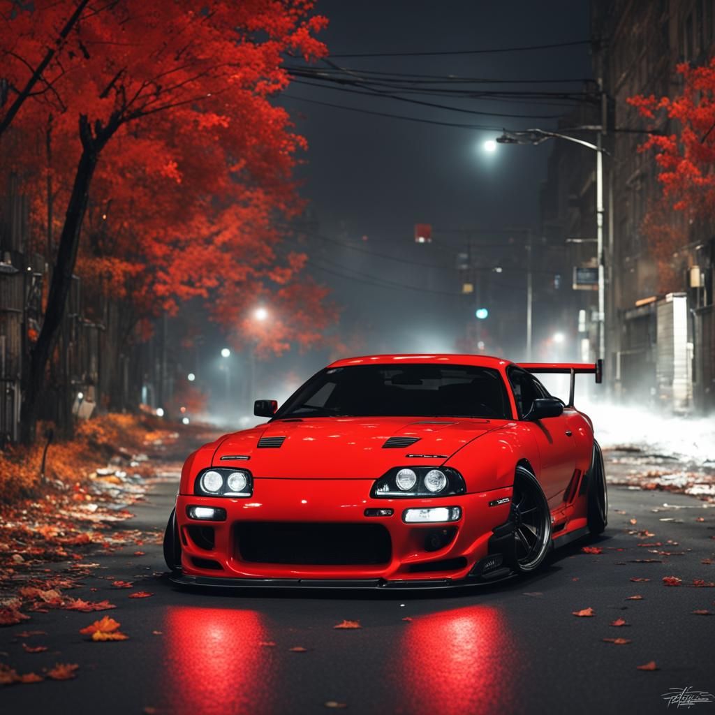Liberty Walk Supra on Eerie Halloween Street