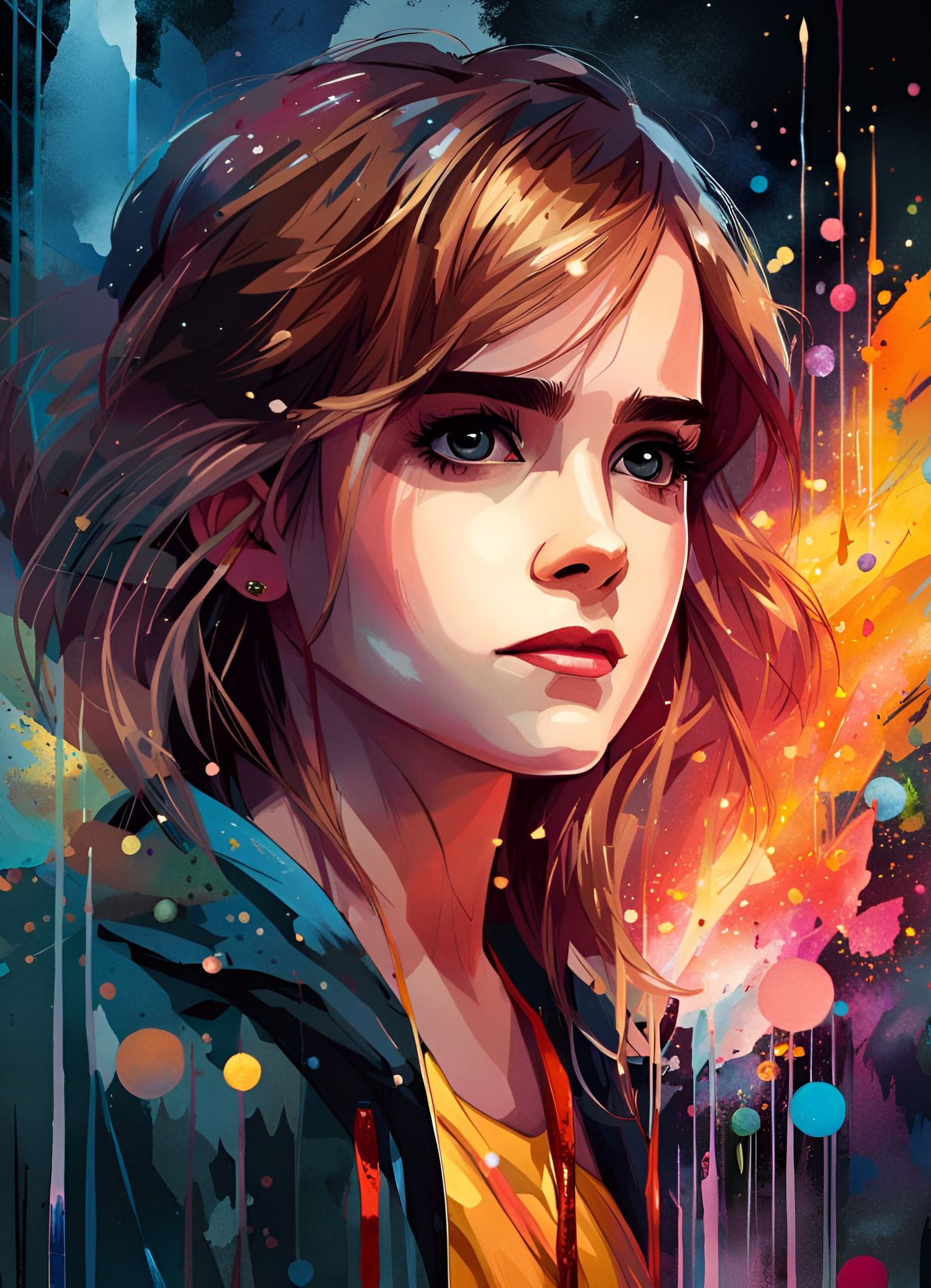 Anime Portrait of a Magical Goddess