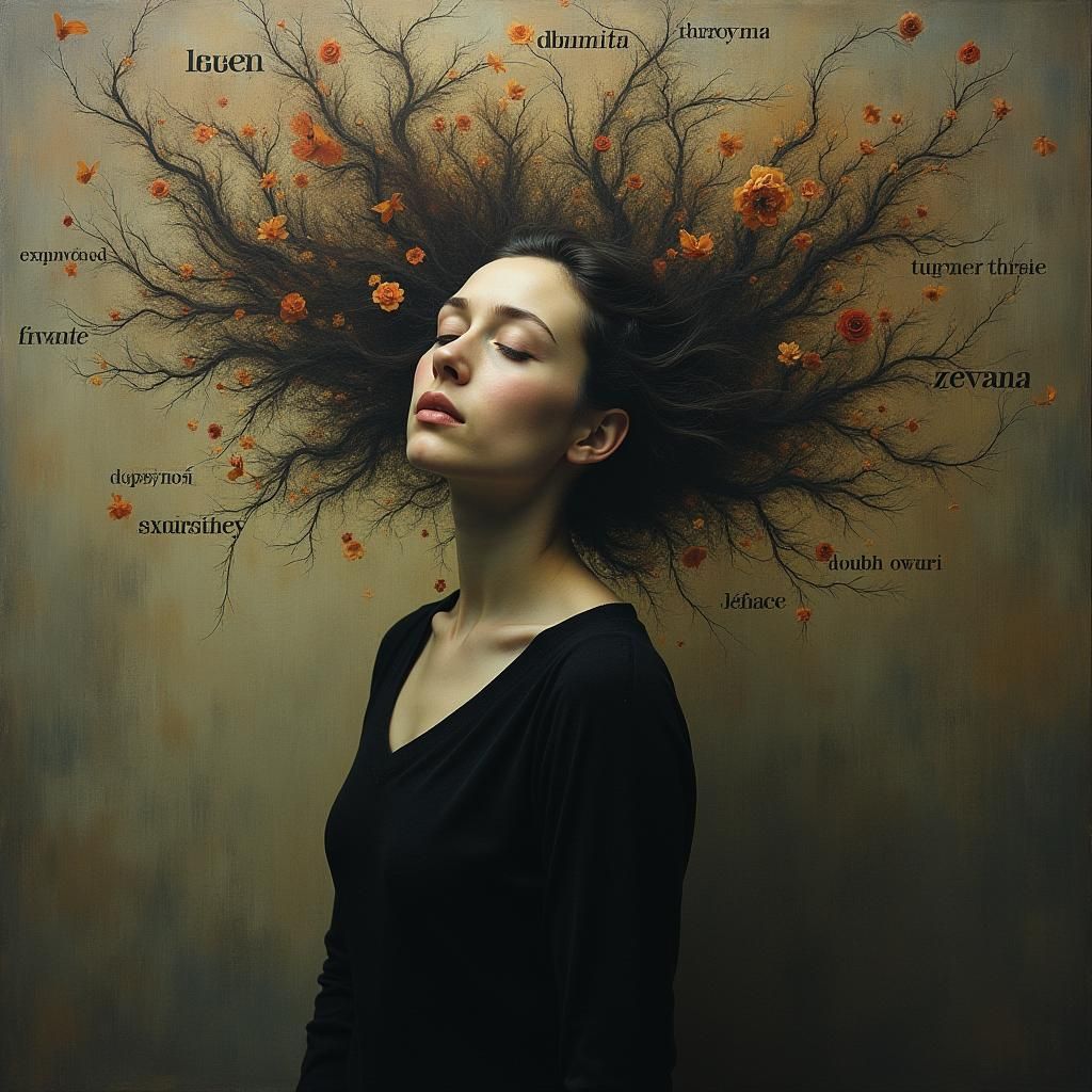 Emotional Portrait in Surrealist Style