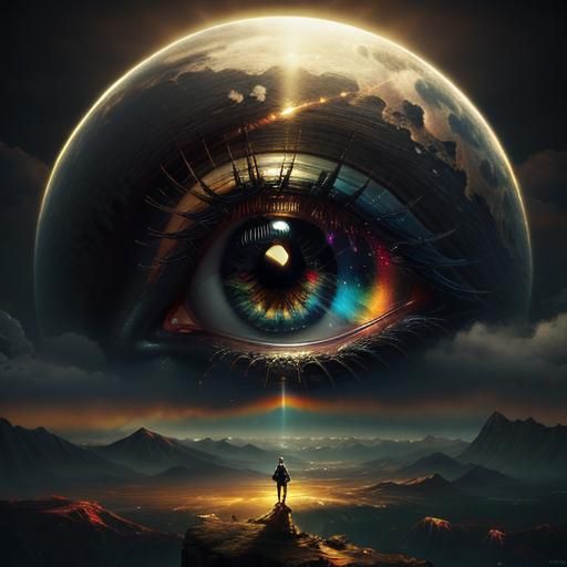 Rainbow Eye: Epic Cinematic Digital Art