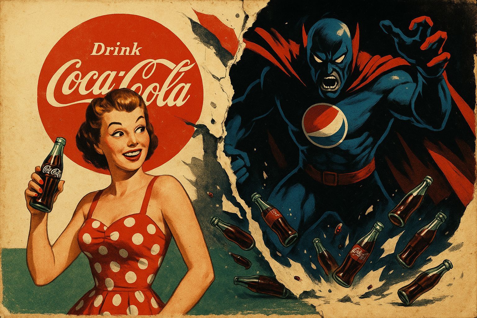 Coca-Cola Ad Interrupted by Pepsi Villain
