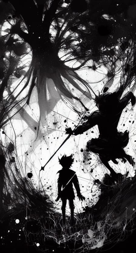 Terrifying Horror Scene in Speedpaint Style