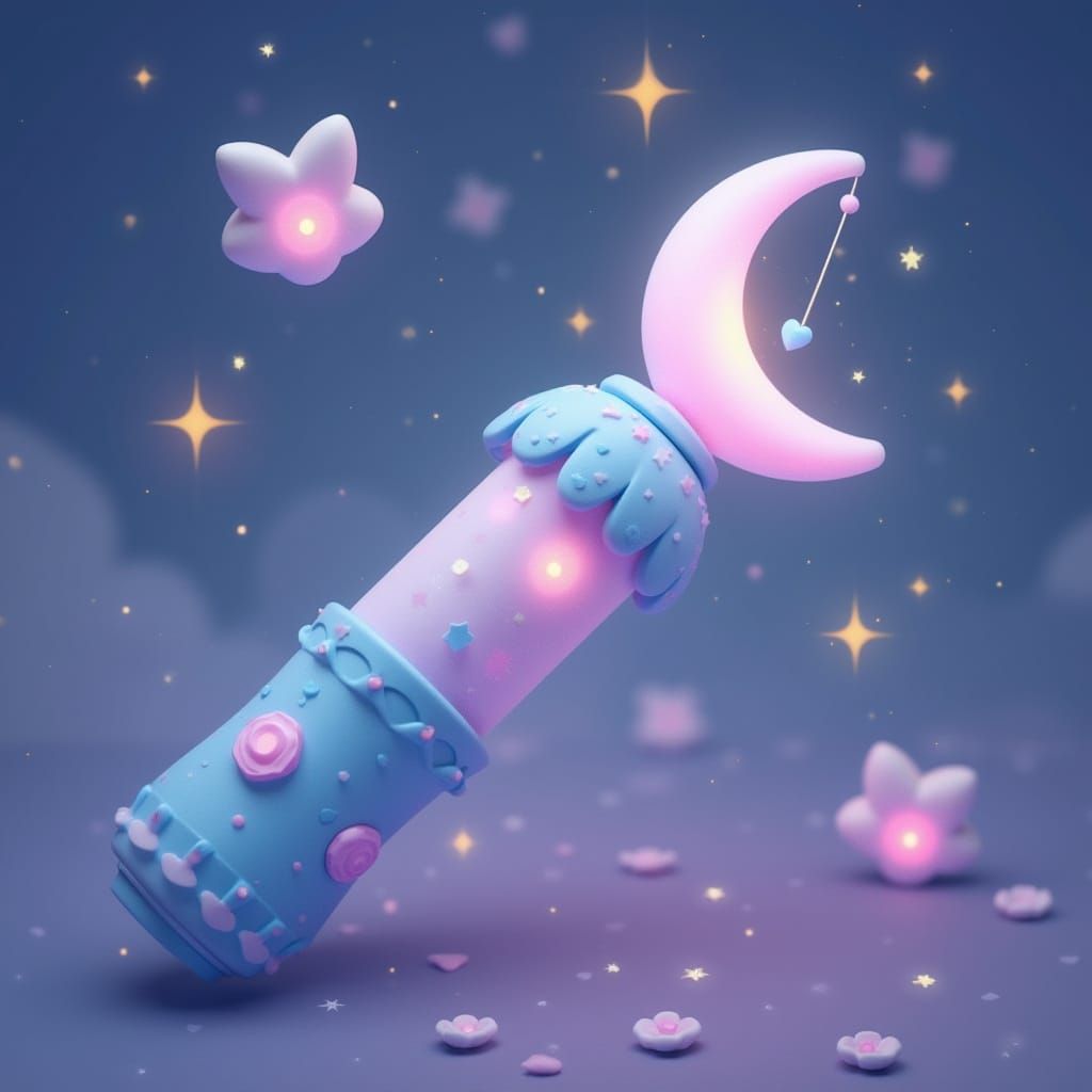 Midnight Charmers Kpop Lightstick in Pastel Colors