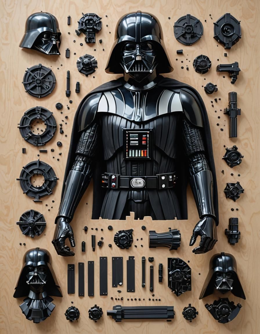 Darth Vader Assembly Instructions, IKEA Style
