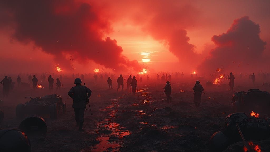 Epic WWII Battlefield in a Gruesome, Intense Vraptor XL Aest...