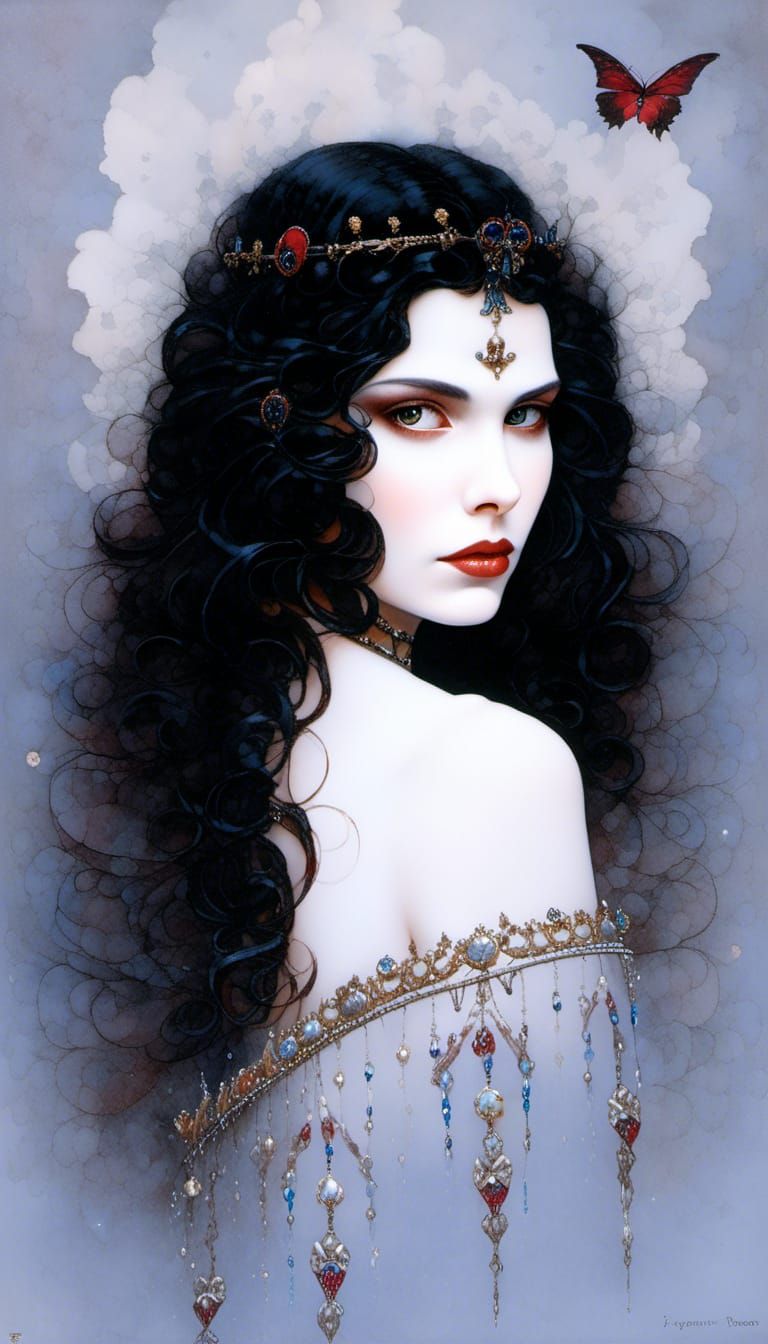 Fantasy Ballerina in Dark Fantasy Concept Art