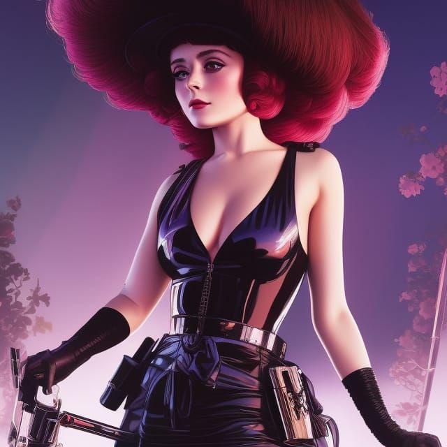 Anime Style Portrait of a Beautiful Woman