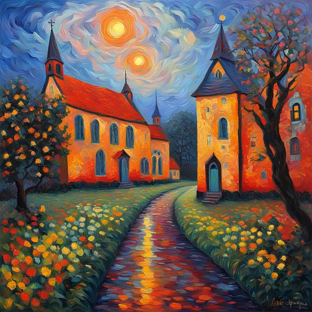 Colorful Phantasmagoria in Expressionist Neo-Impressionism