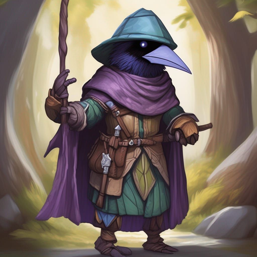 Kenku's Whimsical Adventure in Oversized Armor