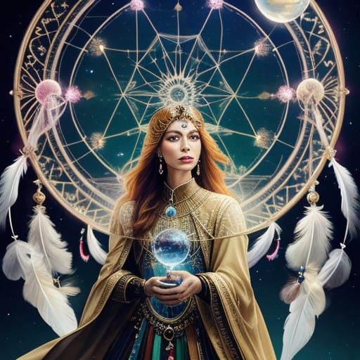 Sagittarius Goddess Sees Future Through Crystal Ball